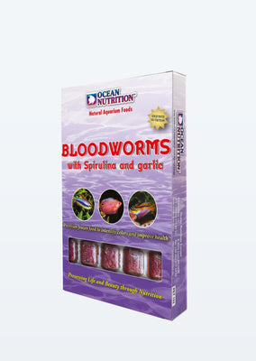 Ocean Nutrition Bloodworms with Spriluna and Garlic food from Ocean Nutrition products online in Dubai and Abu Dhabi UAE