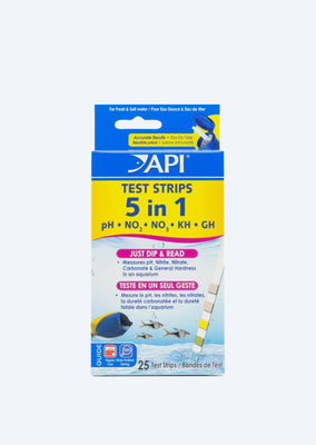 API 5-in-1 Aquarium Test Strips