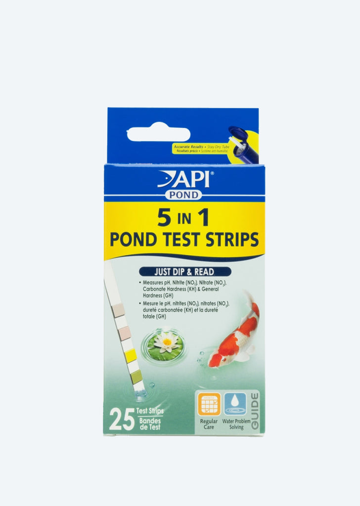 API 5 in 1 Pond Water Test Strips