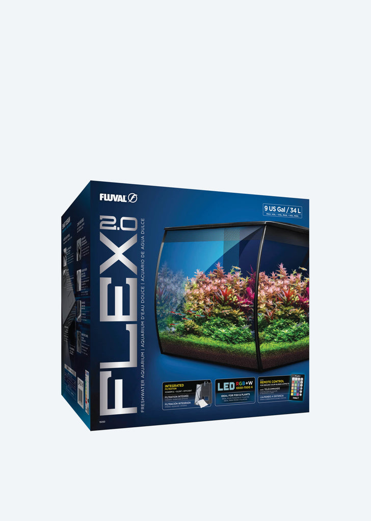 FLUVAL Flex 2.0 Aquarium 34 L (Black)