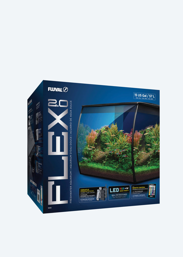 FLUVAL Flex 2.0 Aquarium 57 L (Black)
