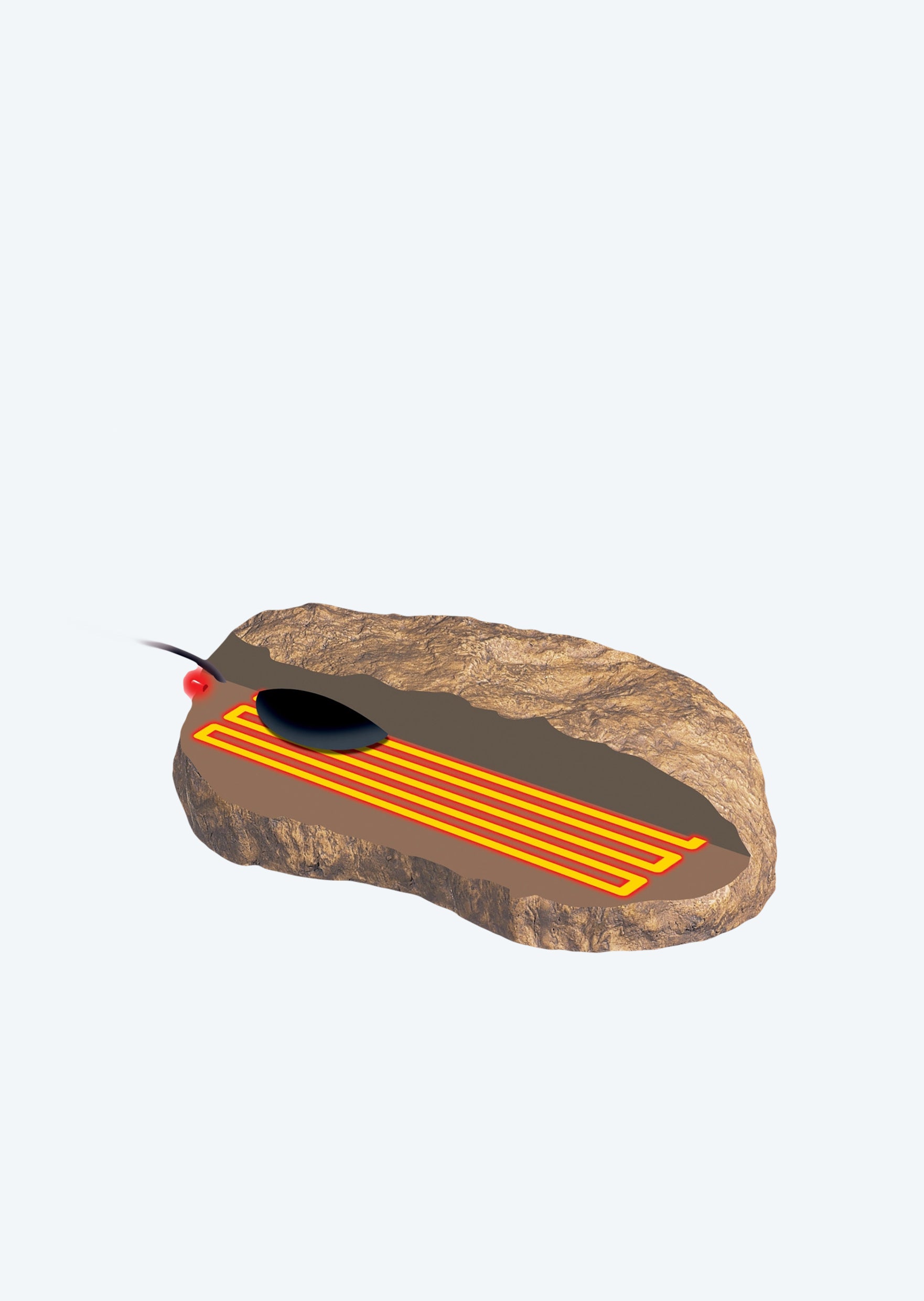 Heated Rocks Filter Water Exo Terra Heat Wave Rock | Terrarium Decor UAE | Discus.ae